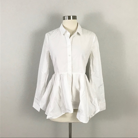 Anthropologie HD in Paris medium White Blouse Top - Picture 2 of 11